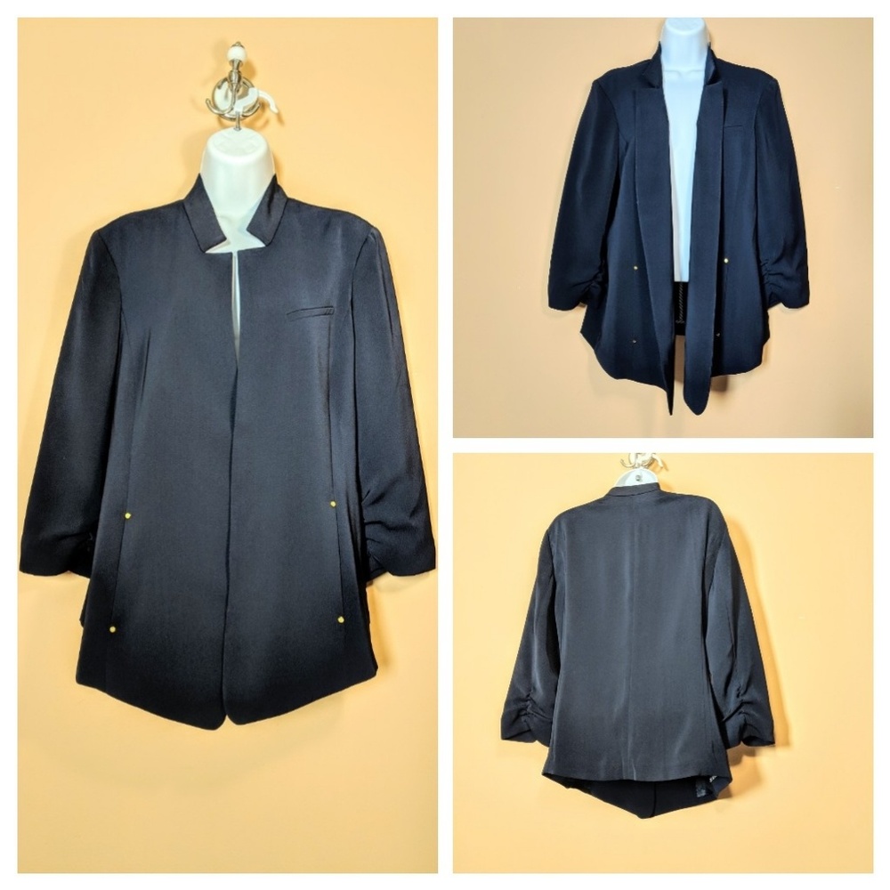 Jones New York Collection Navy Blue Career Jacket